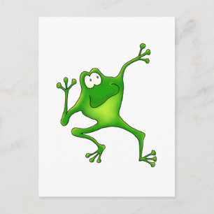 Aerobics Frog Vykort