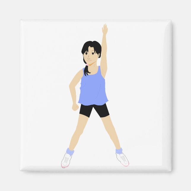Aerobics Instructor Magnet (Framsidan)