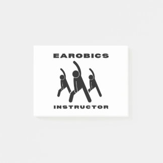 Aerobics Instructor Post-it Block