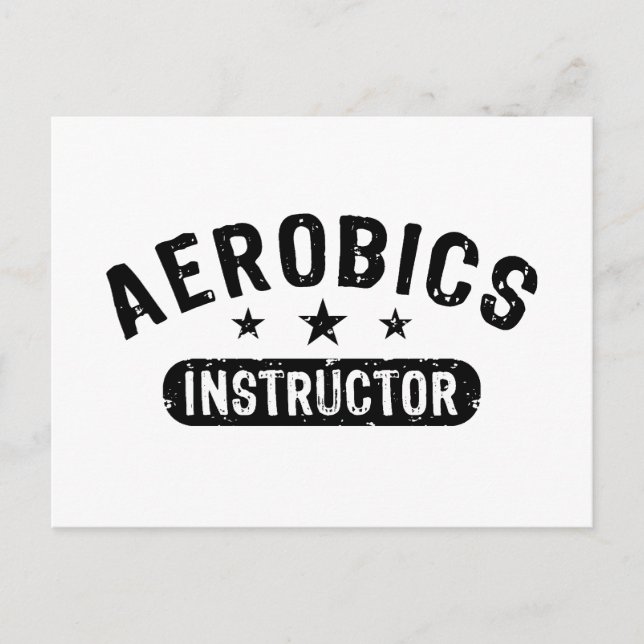 Aerobics Instructor Vykort (Framsida)