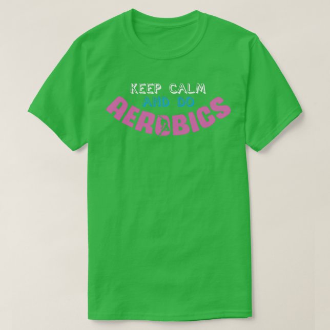 Aerobics Joke Workout Gym Aerobic Cardio Gymnast T Shirt (Design framsida)