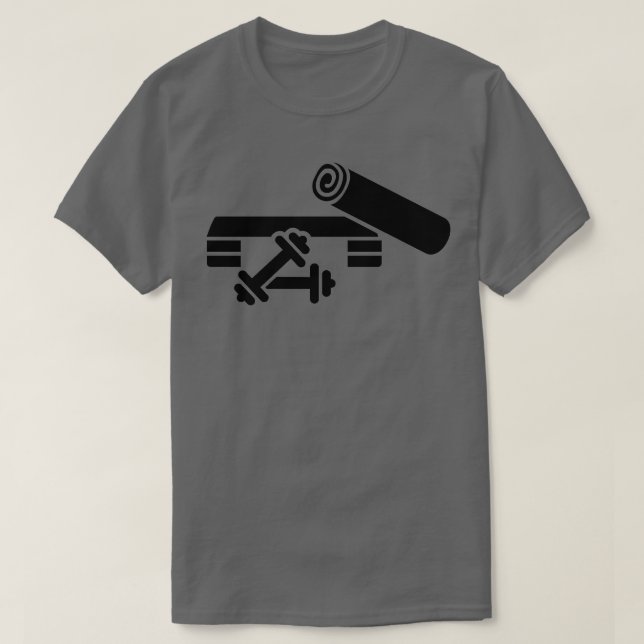 Aerobics step barbell t shirt (Design framsida)