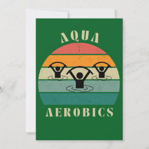 aerobics vatten aerobics julkort