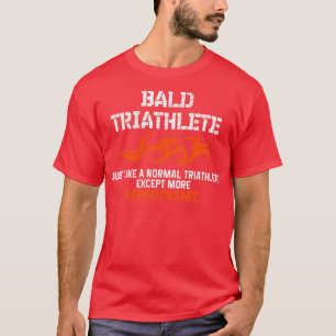 Aerodynamic Bald Triathlete T Shirt