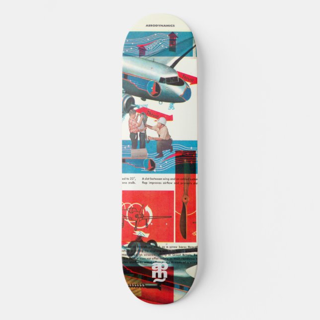 Aerodynamik Skateboard Bräda 20 Cm (Framsida)