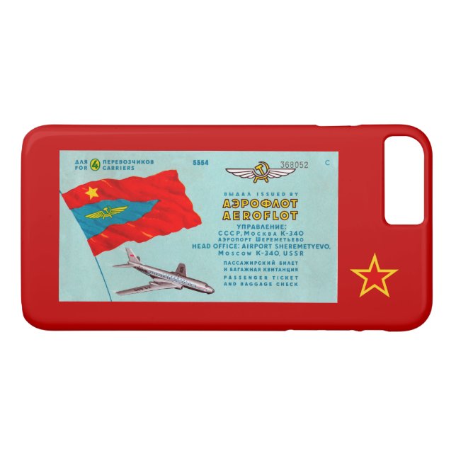 Aeroflot Passenger Biljett Case-Mate iPhone Skal (Baksida (horisontal))