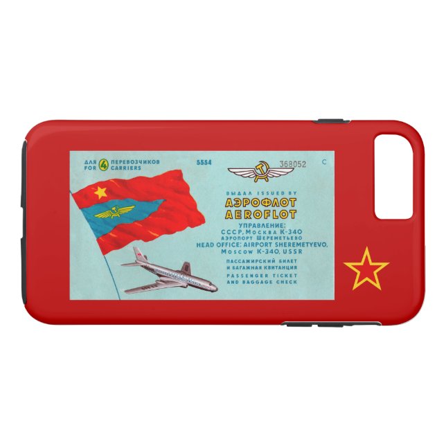 Aeroflot Passenger Biljett Case-Mate iPhone Skal (Baksida (horisontal))