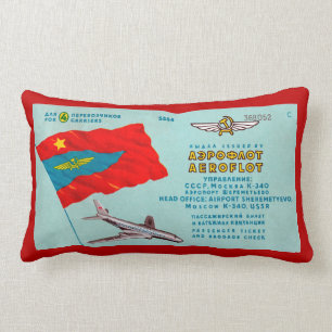 Aeroflot Passenger Biljett Lumbarkudde