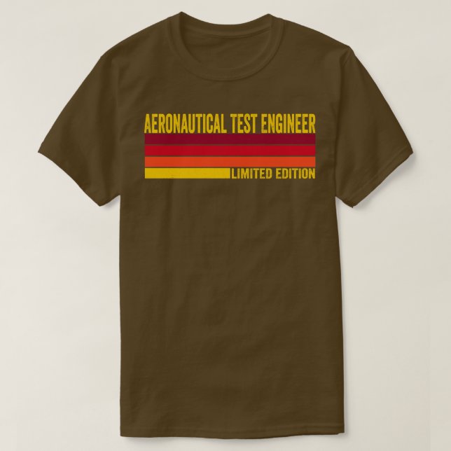 Aeronautical Test Ingenjör T Shirt (Design framsida)