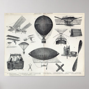 Aeronautics - antennmaskiner poster