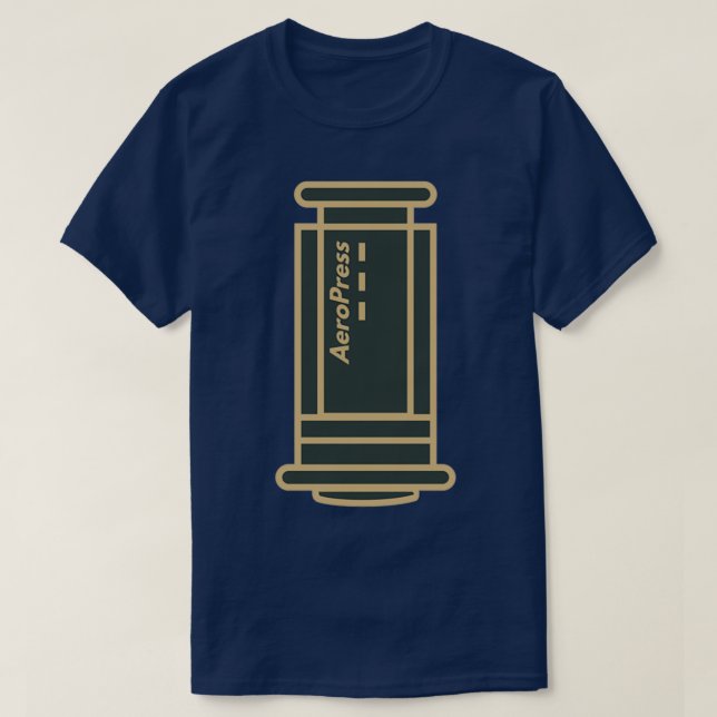 AeroPress Coffee Brewing Verktyg Barista  T Shirt (Design framsida)