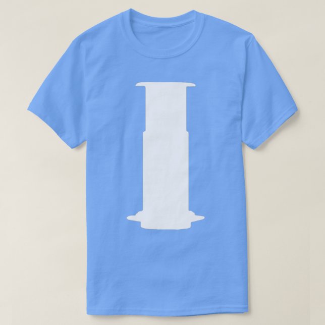 Aeropress vit Begränsad utgåva T Shirt (Design framsida)