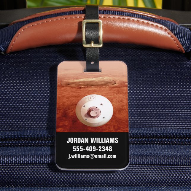 Aeroshell med bestående lutning mot marsmark bagagebricka (Framsida Insitu 2)