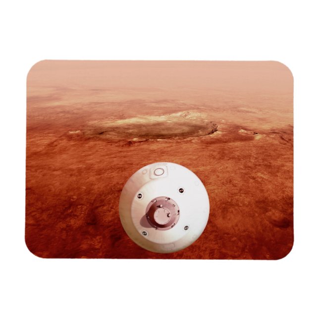 Aeroshell med bestående lutning mot marsmark magnet (Horisontell)