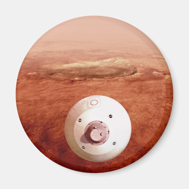 Aeroshell med bestående lutning mot marsmark magnet (Framsidan)