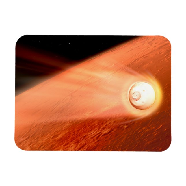 Aeroshell med bestående lutning mot marsmark magnet (Horisontell)