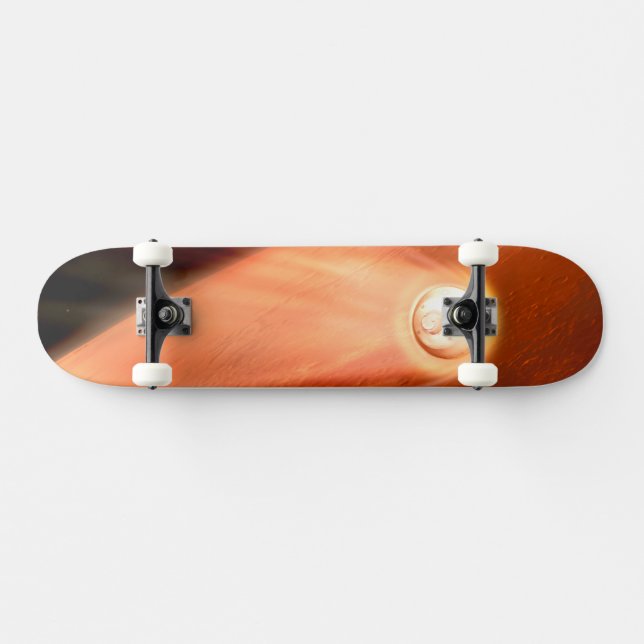 Aeroshell med bestående lutning mot marsmark mini skateboard bräda 18,5 cm (Horz)