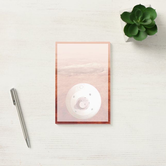 Aeroshell med bestående lutning mot marsmark post-it block (Kontor)