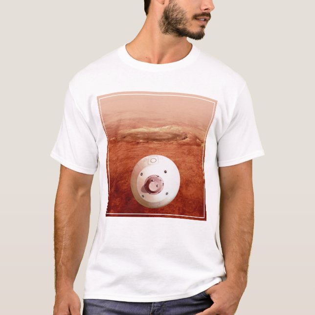 Aeroshell med bestående lutning mot marsmark t shirt (Framsida)