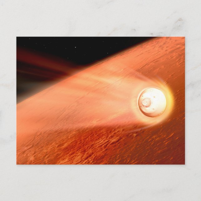 Aeroshell med bestående lutning mot marsmark vykort (Framsida)