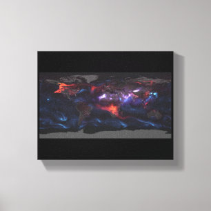Aerosol Earth Black Carbon, Dust, Cyclones, Cities Canvastryck