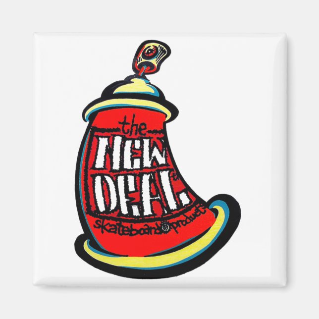 Aerosol Ny Skateboard Design  Magnet (Framsidan)