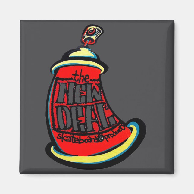 Aerosol Ny Skateboard Design  Magnet (Framsidan)