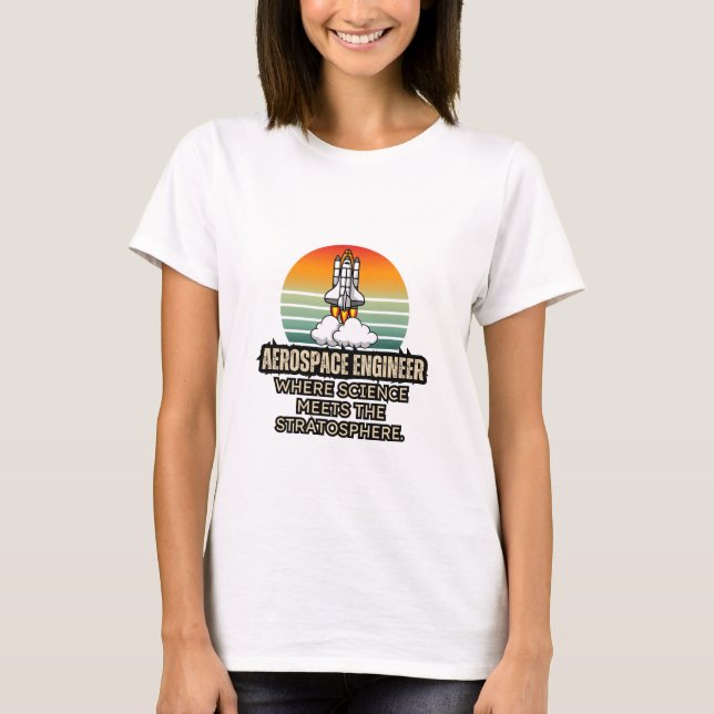 Aerospace Engineering T Shirt (Framsida)