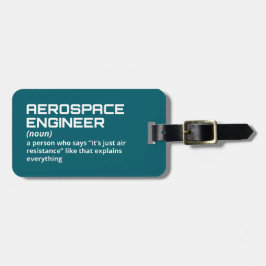 Aerospace - Funny Ingenjör Gift Bagagebricka