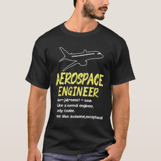 Aerospace Ingenjör Definition Funny Engineering T Shirt
