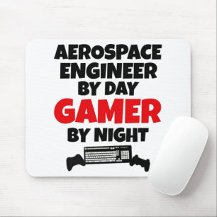 Aerospace Ingenjör efter Day Gamer efter natt Musmatta