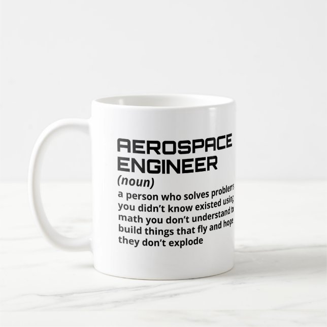 Aerospace Ingenjör - funny definition B-1 Kaffemugg (Vänster)