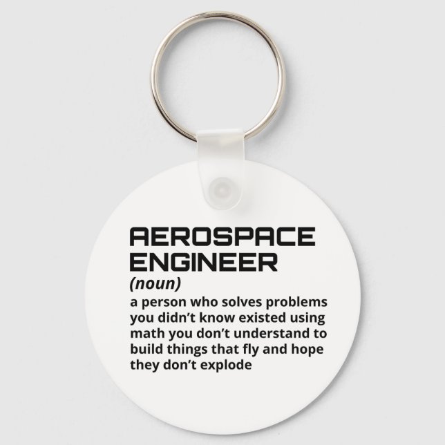 Aerospace Ingenjör - funny definition B-1 Nyckelring (Framsida)