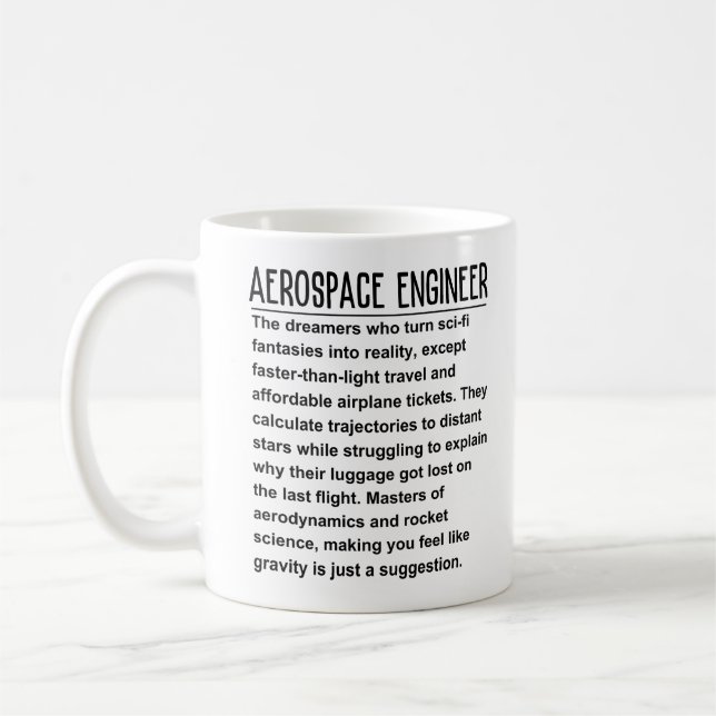 Aerospace Ingenjör Kaffemugg (Vänster)