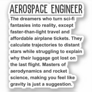 Aerospace Ingenjör Klistermärken