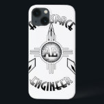 Aerospace Ingenjör Retro<br><div class="desc">Aerospace Ingenjör Retro Typography Art Deco Tittar teckning</div>