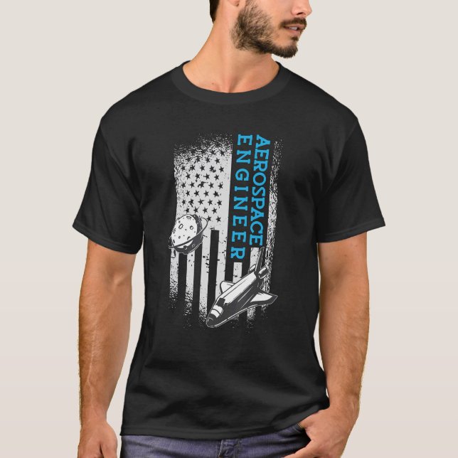 Aerospace Ingenjör Rocket Engineering Aerospace en T Shirt (Framsida)