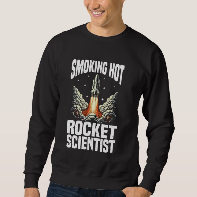 Aerospace ingenjör Rocket science Lång Ärmad Tröja (Framsida)