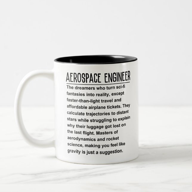 Aerospace Ingenjör Två-Tonad Mugg (Vänster)