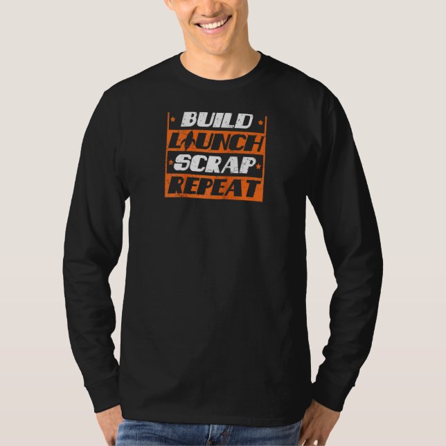 Aerospace Rocket Science Engineering Spaceship Ast T Shirt (Framsida)