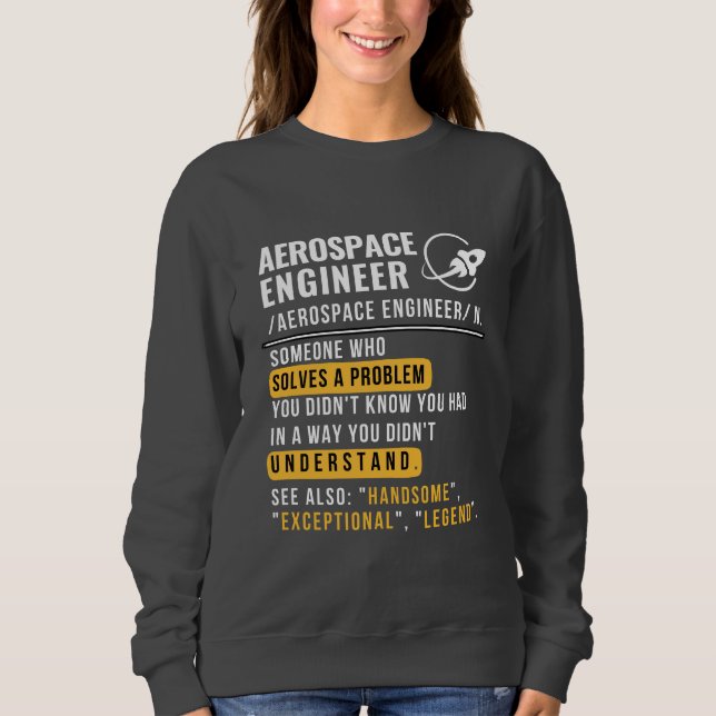 Aerospaceingenjörsdefinition Tröja (Framsida)