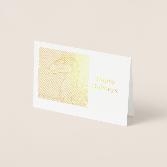 Aerosteon Glad helg Foil Card Folierat Kort (Framsida)