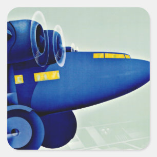 Aerotransport Airline Square-märke Fyrkantigt Klistermärke
