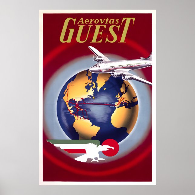Aerovias Guest Resoreraffisch Poster (Framsidan)
