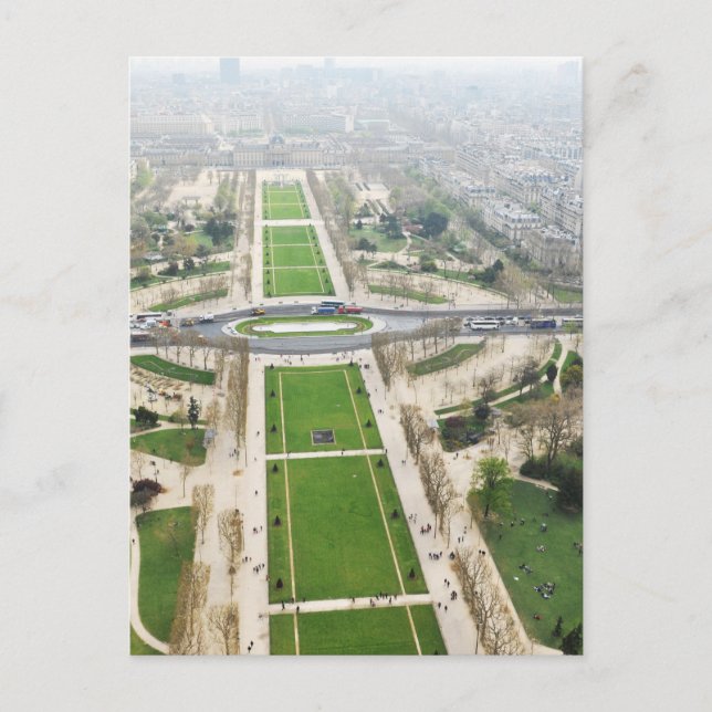 Aerus view of Paris Vykort (Framsida)