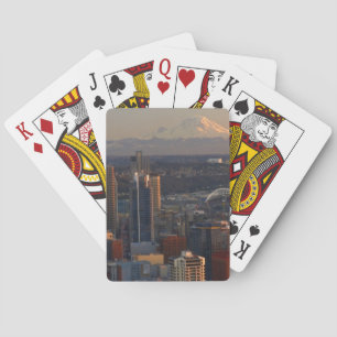 Aervy av staden Seattle skyline 2 Casinokort