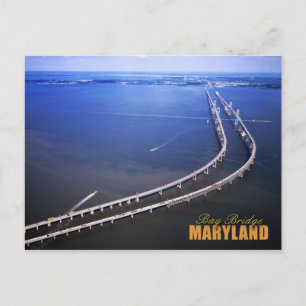 Aervy över Chesapeake Bay Bridge, Maryland Vykort