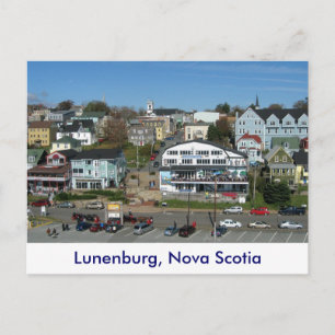 Aervy över Lunenburg, Nova Scotia Vykort