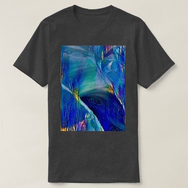 Aervy över vit sandstrand. t shirt (Design framsida)