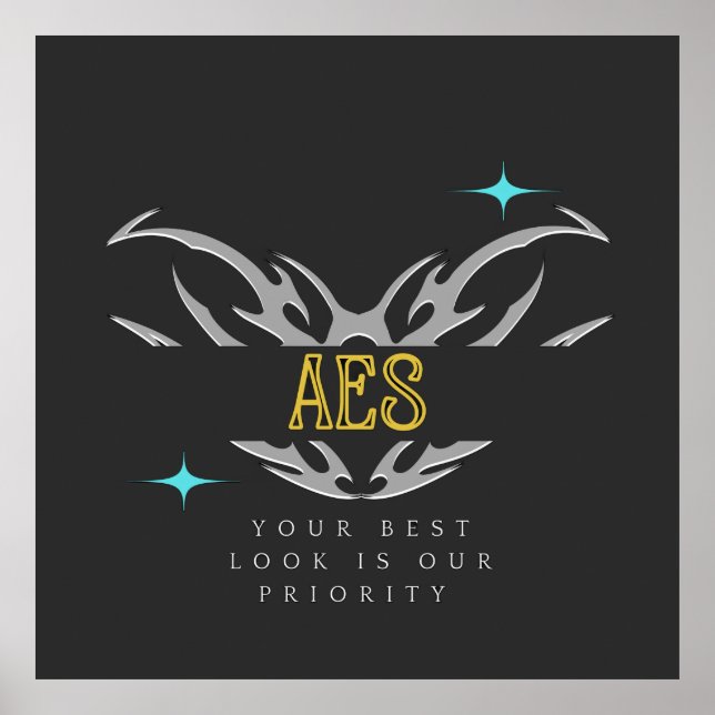 AES Blue Variant Poster (Framsidan)